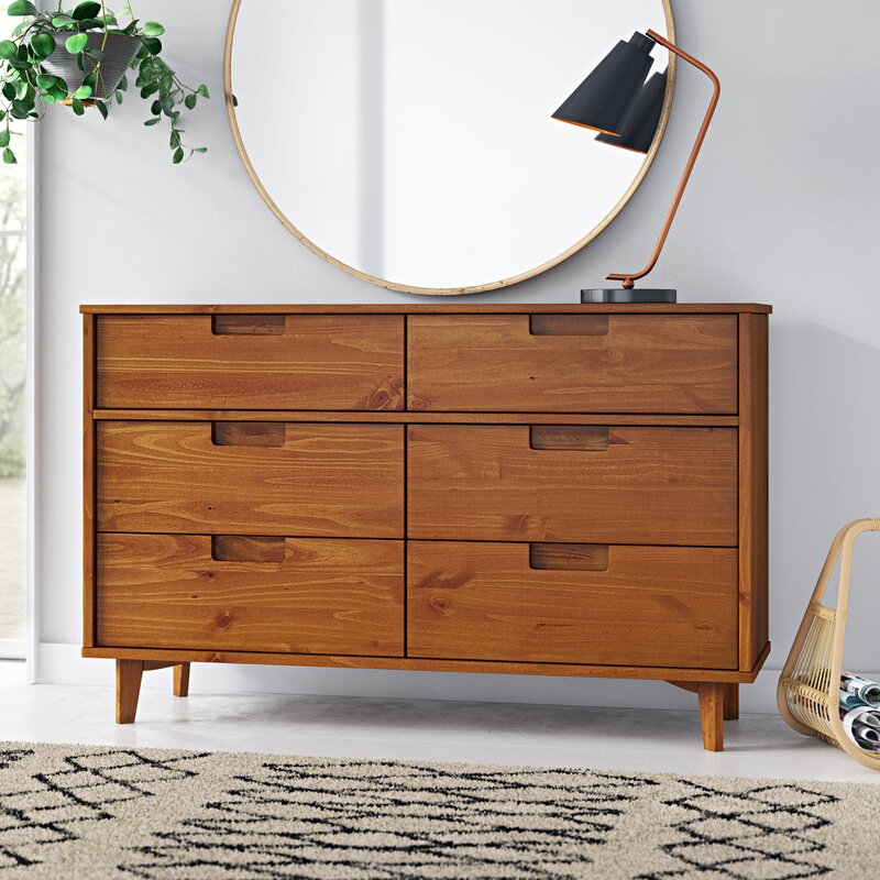 Dorinda groove 3 drawer outlet dresser